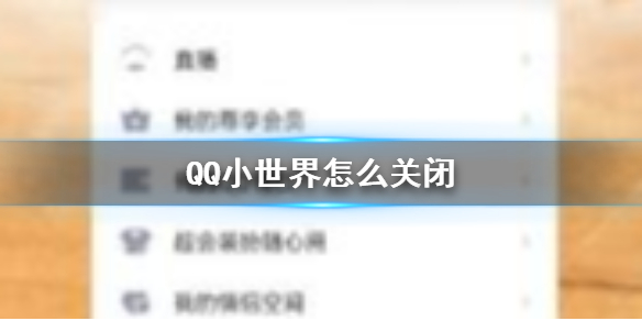 【QQ小世界攻略】QQ小世界关闭方法介绍（详细教程）